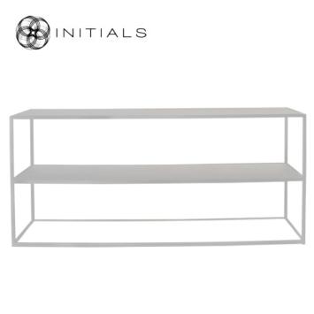 Storage Table 2 Metal Ivory