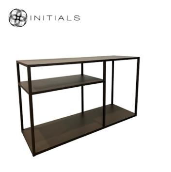 Storage Table Play Metal Metallic Brown