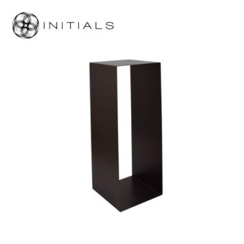 Flower Stand Metal Anodic Brown Square