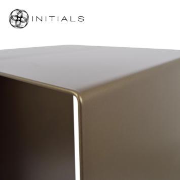 Flower Stand Metal Anodic Brown Square