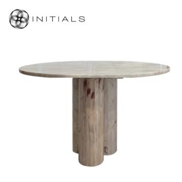 Dining Table Gamma Marble White Rosa