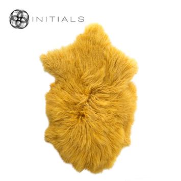 Carpet Sheepskin Mustard Yellow