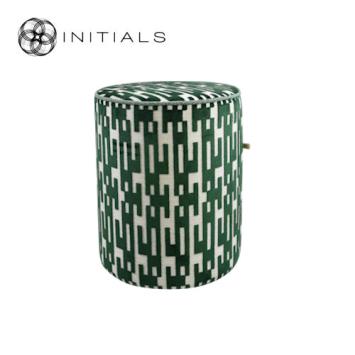 Poof Teze Geo Moss Green