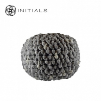 Poof Pebble Ash Grey Round