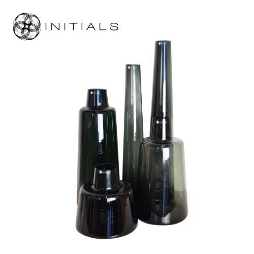Vase Bottle Smoke Glass High