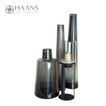 Vase Bottle Smoke Glass Middle