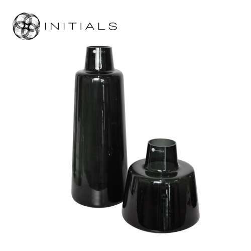 Vase Bottle Smoke Glass High