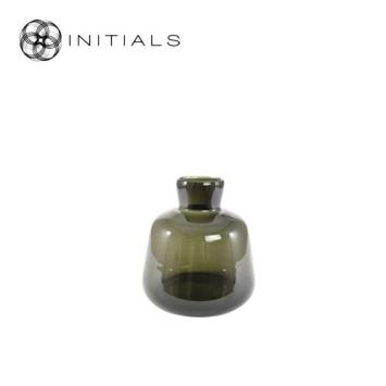 Vase Bottle Smoke Glass Low