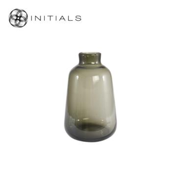 Vase Bottle Smoke Glass Medium