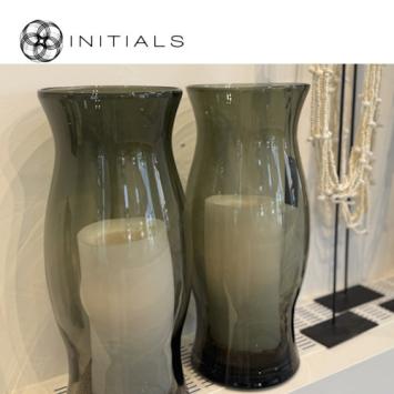 Vase Vela Smoke Glass
