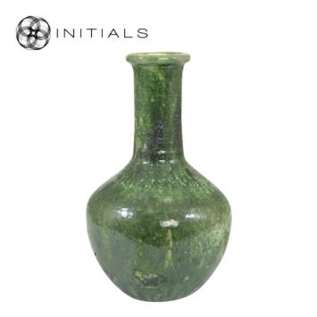 Vase Tamegroute Bol with Neck Green