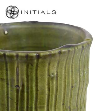 Vase Tamegroute Colonne Green