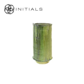 Vase Tamegroute Colonne Green
